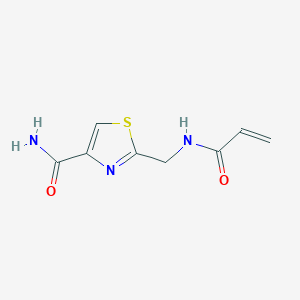 2-[(Prop-2-enoylamino)methyl]-1,3-thiazole-4-carboxamide