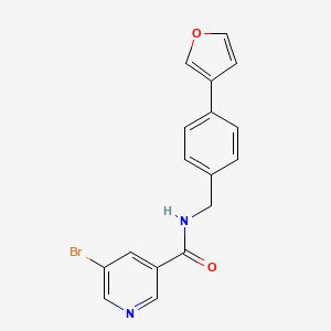 5-bromo-N-(4-(furan-3-yl)benzyl)nicotinamide