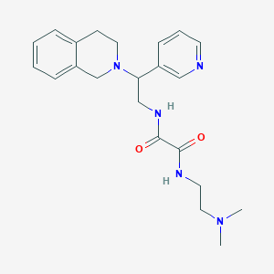 N1-(2-(3,4-dihydroisoquinolin-2(1H)-yl)-2-(pyridin-3-yl)ethyl)-N2-(2-(dimethylamino)ethyl)oxalamide