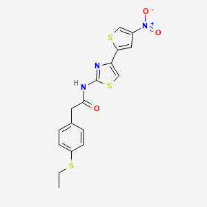 2-(4-(ethylthio)phenyl)-N-(4-(4-nitrothiophen-2-yl)thiazol-2-yl)acetamide