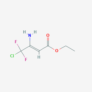 B2801102 Ethyl 3-amino-4-chloro-4,4-difluorobut-2-enoate CAS No. 136757-13-6
