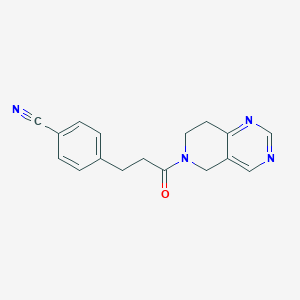 4-(3-(7,8-dihydropyrido[4,3-d]pyrimidin-6(5H)-yl)-3-oxopropyl)benzonitrile