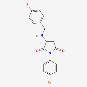 1-(4-Bromophenyl)-3-[(4-fluorobenzyl)amino]pyrrolidine-2,5-dione
