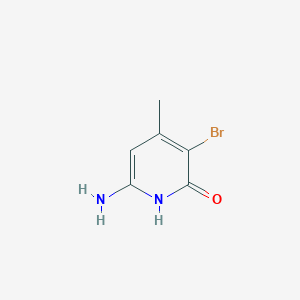 molecular formula C6H7BrN2O B2801140 6-amino-3-bromo-4-methylpyridin-2-ol CAS No. 2167966-83-6
