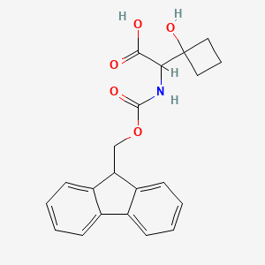 2-(9H-Fluoren-9-ylmethoxycarbonylamino)-2-(1-hydroxycyclobutyl)acetic acid