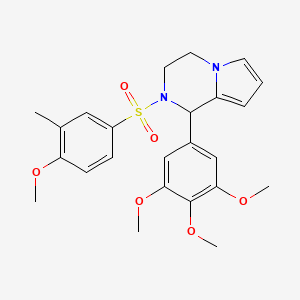 2-((4-Methoxy-3-methylphenyl)sulfonyl)-1-(3,4,5-trimethoxyphenyl)-1,2,3,4-tetrahydropyrrolo[1,2-a]pyrazine
