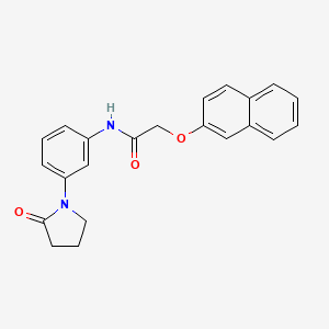 2-naphthalen-2-yloxy-N-[3-(2-oxopyrrolidin-1-yl)phenyl]acetamide