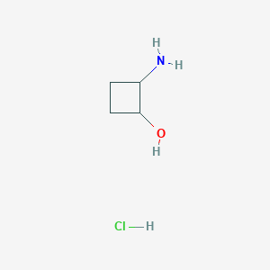 molecular formula C4H10ClNO B2801158 2-Aminocyclobutan-1-ol hydrochloride CAS No. 1443981-58-5