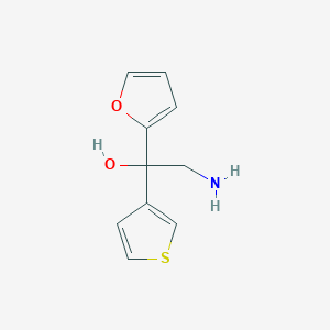 2-Amino-1-(furan-2-yl)-1-thiophen-3-ylethanol