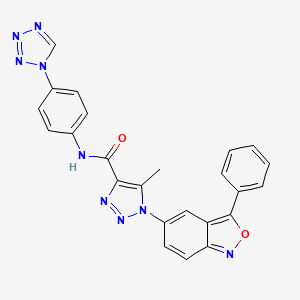 5-methyl-1-(3-phenyl-2,1-benzoxazol-5-yl)-N-[4-(1H-tetrazol-1-yl)phenyl]-1H-1,2,3-triazole-4-carboxamide