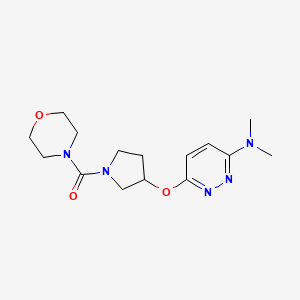 (3-((6-(Dimethylamino)pyridazin-3-yl)oxy)pyrrolidin-1-yl)(morpholino)methanone