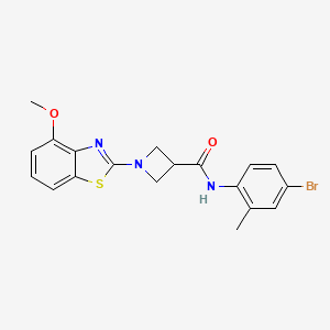 molecular formula C19H18BrN3O2S B2801196 N-(4-bromo-2-methylphenyl)-1-(4-methoxy-1,3-benzothiazol-2-yl)azetidine-3-carboxamide CAS No. 1396768-39-0