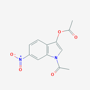 molecular formula C12H10N2O5 B028012 1-Acetyl-6-nitro-1H-indol-3-YL acetate CAS No. 108669-74-5