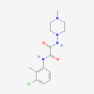 molecular formula C14H19ClN4O2 B2801219 N1-(3-chloro-2-methylphenyl)-N2-(4-methylpiperazin-1-yl)oxalamide CAS No. 920239-56-1