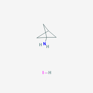 molecular formula C5H10IN B2801253 Bicyclo[1.1.1]pentan-1-amine hydroiodide CAS No. 1581682-06-5