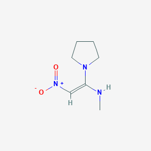 N-[2-nitro-1-(1-pyrrolidinyl)ethylidene]methanamine