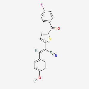 (2E)-2-[5-(4-fluorobenzoyl)thiophen-2-yl]-3-(4-methoxyphenyl)prop-2-enenitrile