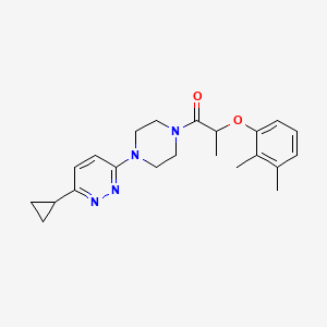 1-(4-(6-Cyclopropylpyridazin-3-yl)piperazin-1-yl)-2-(2,3-dimethylphenoxy)propan-1-one