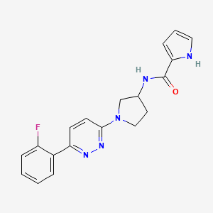 N-{1-[6-(2-fluorophenyl)pyridazin-3-yl]pyrrolidin-3-yl}-1H-pyrrole-2-carboxamide