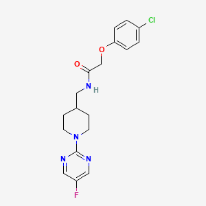 2-(4-chlorophenoxy)-N-((1-(5-fluoropyrimidin-2-yl)piperidin-4-yl)methyl)acetamide
