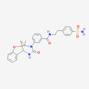 N-{2-[4-(aminosulfonyl)phenyl]ethyl}-3-(2-methyl-4-oxo-5,6-dihydro-2H-2,6-methano-1,3,5-benzoxadiazocin-3(4H)-yl)benzamide