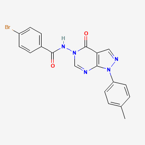 4-bromo-N-(4-oxo-1-(p-tolyl)-1H-pyrazolo[3,4-d]pyrimidin-5(4H)-yl)benzamide