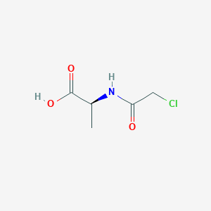 molecular formula C5H8ClNO3 B2801354 Chloroacetyl-l-alanine CAS No. 1190-32-5; 691-80-5