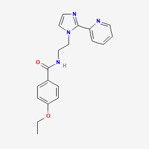 4-ethoxy-N-(2-(2-(pyridin-2-yl)-1H-imidazol-1-yl)ethyl)benzamide