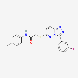 N-(2,4-dimethylphenyl)-2-((3-(3-fluorophenyl)-[1,2,4]triazolo[4,3-b]pyridazin-6-yl)thio)acetamide