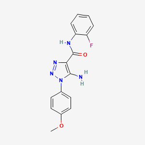 5-amino-N-(2-fluorophenyl)-1-(4-methoxyphenyl)-1H-1,2,3-triazole-4-carboxamide