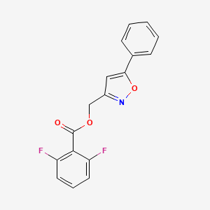 (5-Phenyl-1,2-oxazol-3-yl)methyl 2,6-difluorobenzoate