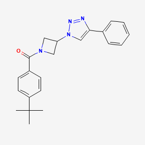 (4-(tert-butyl)phenyl)(3-(4-phenyl-1H-1,2,3-triazol-1-yl)azetidin-1-yl)methanone