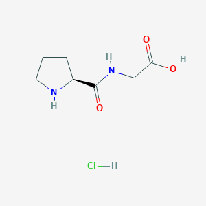 molecular formula C7H13ClN2O3 B2801460 Prolylglycine hydrochloride CAS No. 885459-11-0