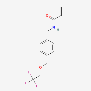 B2801463 N-({4-[(2,2,2-trifluoroethoxy)methyl]phenyl}methyl)prop-2-enamide CAS No. 2094561-81-4