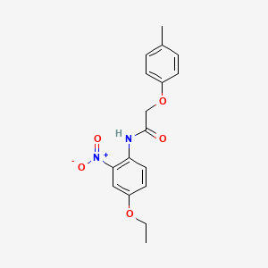 molecular formula C17H18N2O5 B2801489 N-(4-ethoxy-2-nitrophenyl)-2-(4-methylphenoxy)acetamide CAS No. 313515-90-1