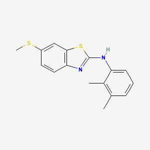 molecular formula C16H16N2S2 B2801537 N-(2,3-dimethylphenyl)-6-(methylthio)benzo[d]thiazol-2-amine CAS No. 890962-82-0
