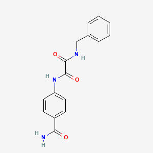 molecular formula C16H15N3O3 B2801544 N1-benzyl-N2-(4-carbamoylphenyl)oxalamide CAS No. 922941-10-4