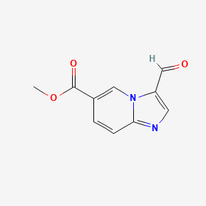 molecular formula C10H8N2O3 B2801561 Methyl 3-formylimidazo[1,2-a]pyridine-6-carboxylate CAS No. 1126636-89-2