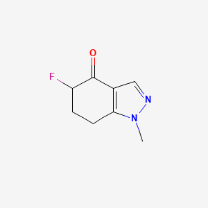 molecular formula C8H9FN2O B2801684 5-fluoro-1-methyl-4,5,6,7-tetrahydro-1H-indazol-4-one CAS No. 2229261-23-6