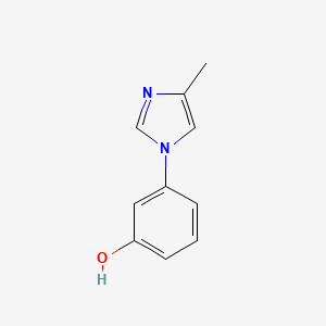 molecular formula C10H10N2O B2801713 3-(4-Methyl-1H-imidazol-1-yl)phenol CAS No. 136167-38-9