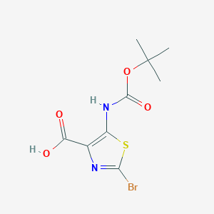 2-Bromo-5-((tert-butoxycarbonyl)amino)thiazole-4-carboxylic acid