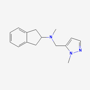 N-methyl-N-((1-methyl-1H-pyrazol-5-yl)methyl)-2,3-dihydro-1H-inden-2-amine