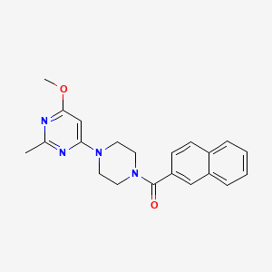 (4-(6-Methoxy-2-methylpyrimidin-4-yl)piperazin-1-yl)(naphthalen-2-yl)methanone