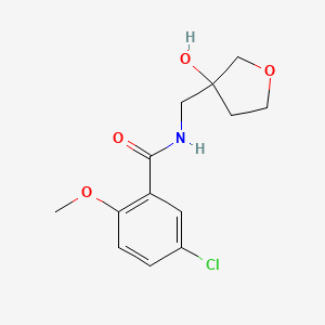 5-chloro-N-((3-hydroxytetrahydrofuran-3-yl)methyl)-2-methoxybenzamide