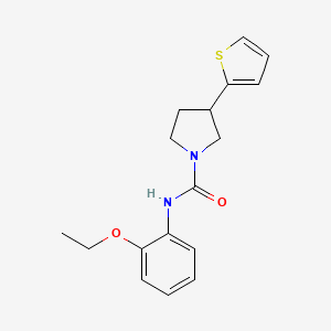 N-(2-ethoxyphenyl)-3-(thiophen-2-yl)pyrrolidine-1-carboxamide