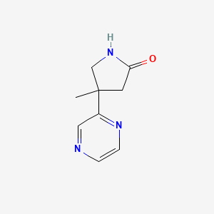 4-Methyl-4-(pyrazin-2-yl)pyrrolidin-2-one
