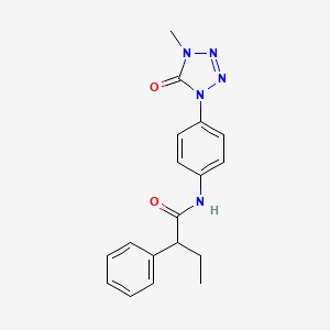 N-(4-(4-methyl-5-oxo-4,5-dihydro-1H-tetrazol-1-yl)phenyl)-2-phenylbutanamide