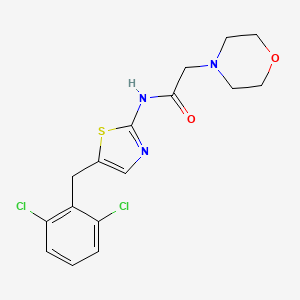 N-[5-(2,6-dichlorobenzyl)-1,3-thiazol-2-yl]-2-(morpholin-4-yl)acetamide