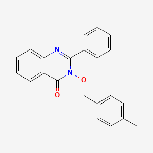 molecular formula C22H18N2O2 B2801748 3-[(4-Methylbenzyl)oxy]-2-phenyl-3,4-dihydroquinazolin-4-one CAS No. 67927-07-5