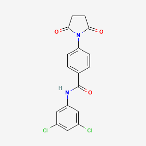 N-(3,5-dichlorophenyl)-4-(2,5-dioxopyrrolidin-1-yl)benzamide